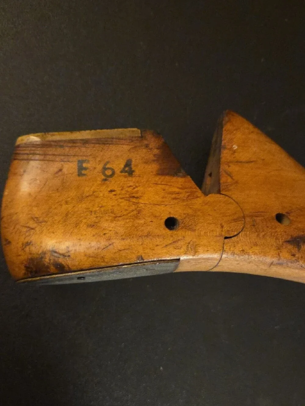 Men's Shoe Last - Brown Wooden Cobbler Form